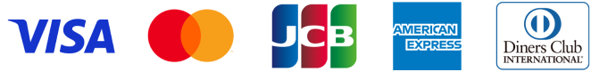 VISA / Mastercard / JCB / AMEX / Diners